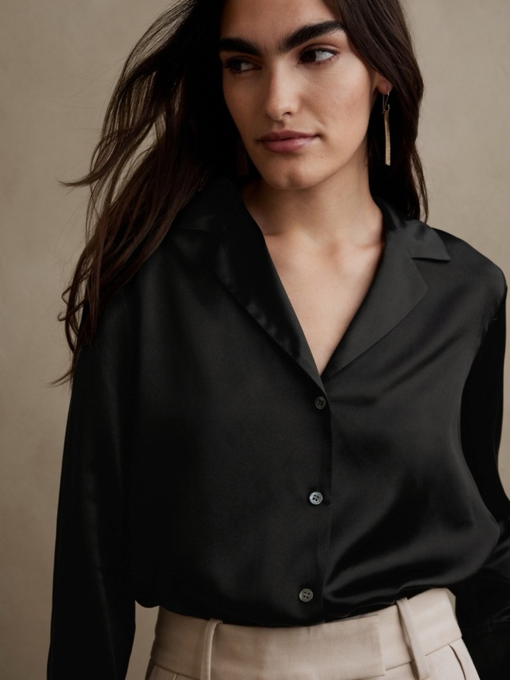 Banana Republic silk resort shirt